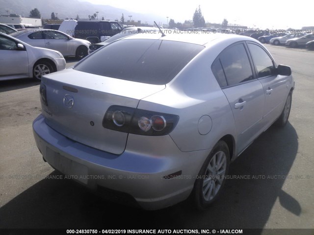 JM1BK324X71605670 - 2007 MAZDA 3 S SILVER photo 4