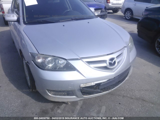 JM1BK324X71605670 - 2007 MAZDA 3 S SILVER photo 6