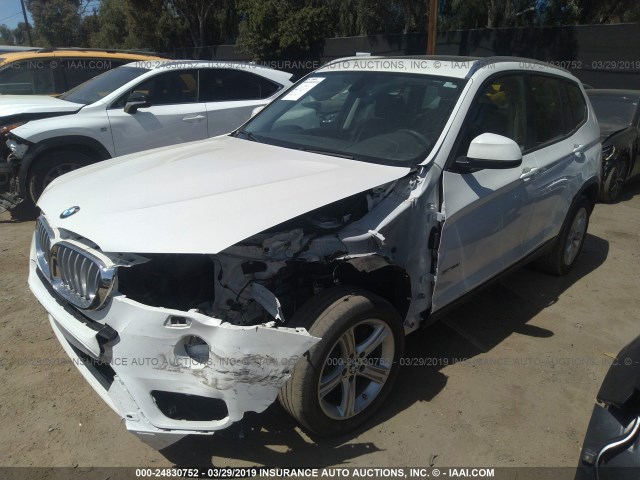 5UXWZ7C50H0U46563 - 2017 BMW X3 SDRIVE28I WHITE photo 2