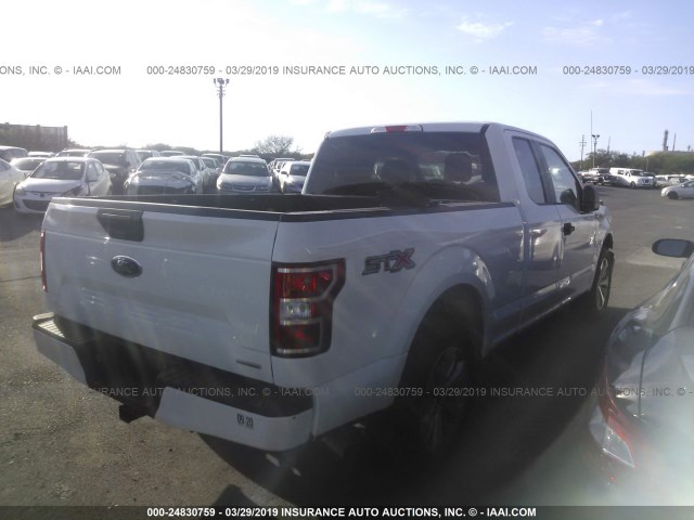 1FTEX1CP0JKF05235 - 2018 FORD F150 SUPER CAB WHITE photo 4