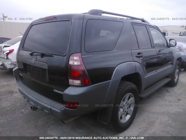 JTEBT14R030004161 - 2003 TOYOTA 4RUNNER SR5/SPORT BLACK photo 4