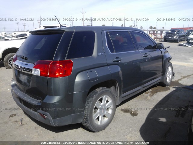 2GKALMEK5D6210821 - 2013 GMC TERRAIN SLE GRAY photo 4