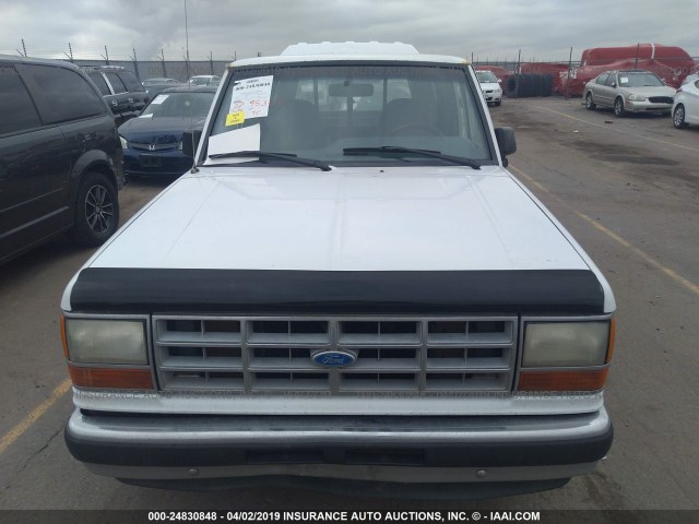 1FTCR10A6NUD49312 - 1992 FORD RANGER WHITE photo 6