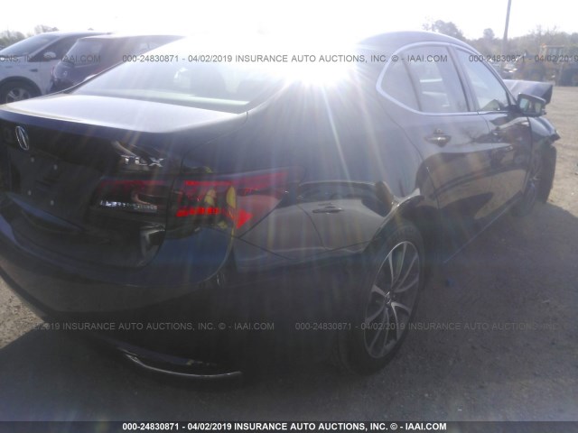 19UUB2F56FA016931 - 2015 ACURA TLX TECH ყავისფერი ფოტო 4