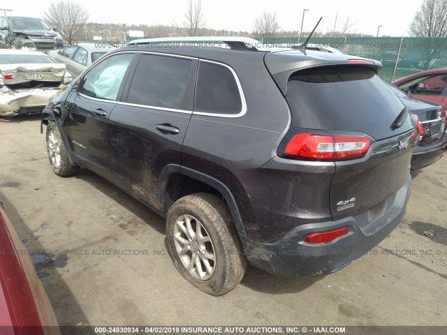 1C4PJMCB8EW191686 - 2014 JEEP CHEROKEE LATITUDE GRAY photo 3