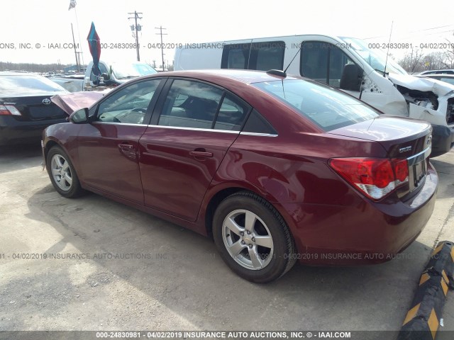 1G1PE5SB0G7170610 - 2016 CHEVROLET CRUZE LIMITED LT MAROON photo 3