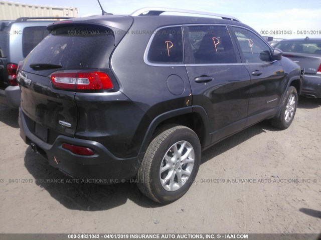 1C4PJMCS5EW220187 - 2014 JEEP CHEROKEE LATITUDE GRAY photo 4