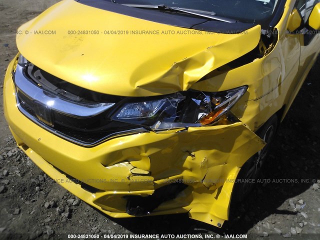 3HGGK5H86JM735792 - 2018 HONDA FIT EX/EXL YELLOW photo 6