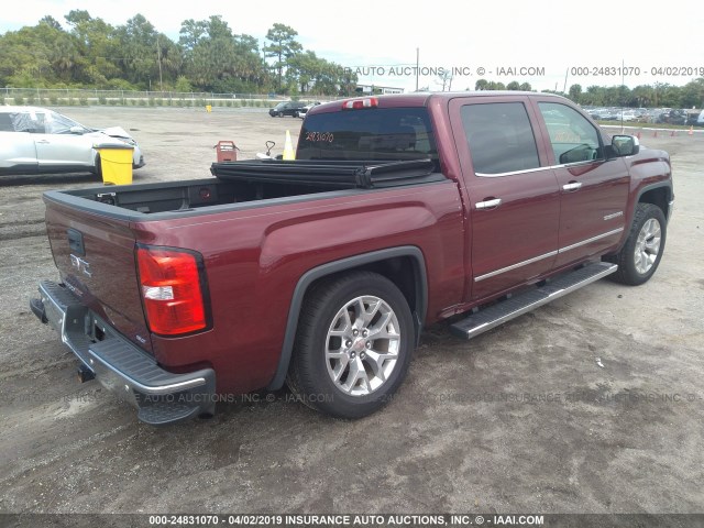 3GTP1VEC8FG253891 - 2015 GMC SIERRA C1500 SLT RED photo 4