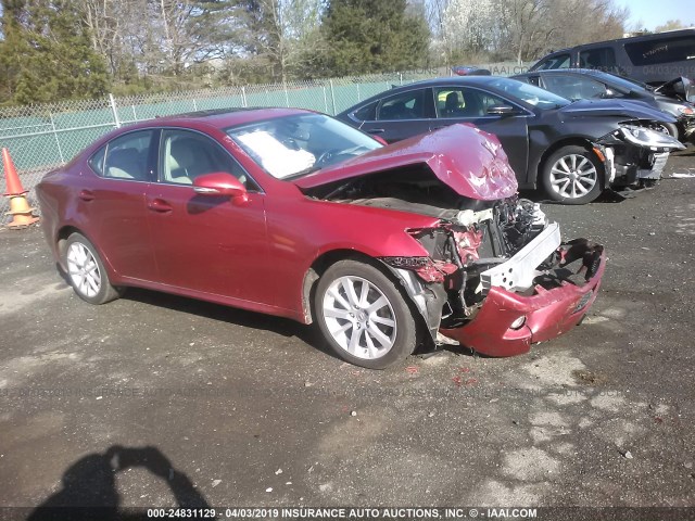 JTHCF5C20C5054104 - 2012 LEXUS IS 250 RED photo 1