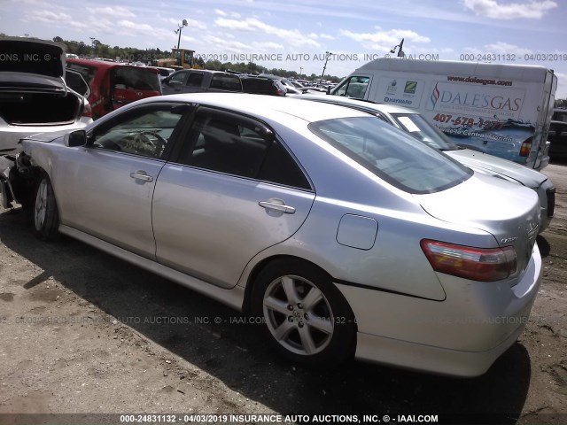 4T1BE46K68U254533 - 2008 TOYOTA CAMRY CE/LE/XLE/SE SILVER photo 3