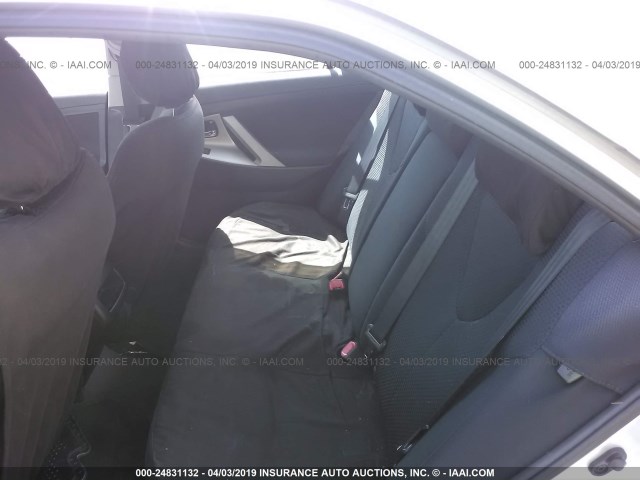 4T1BE46K68U254533 - 2008 TOYOTA CAMRY CE/LE/XLE/SE SILVER photo 8