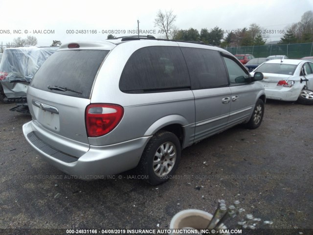 2C4GP54L41R372508 - 2001 CHRYSLER TOWN & COUNTRY LXI SILVER photo 4