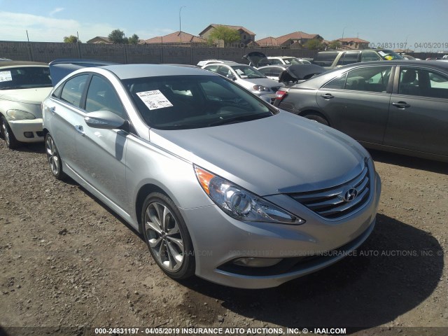 5NPEC4AC1EH880603 - 2014 HYUNDAI SONATA SE/LIMITED SILVER photo 1