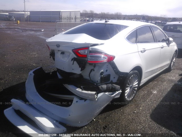 3FA6P0K97GR228319 - 2016 FORD FUSION TITANIUM WHITE photo 4