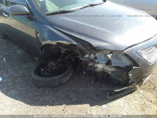 4T1BE46K68U219670 - 2008 TOYOTA CAMRY CE/LE/XLE/SE GRAY photo 6