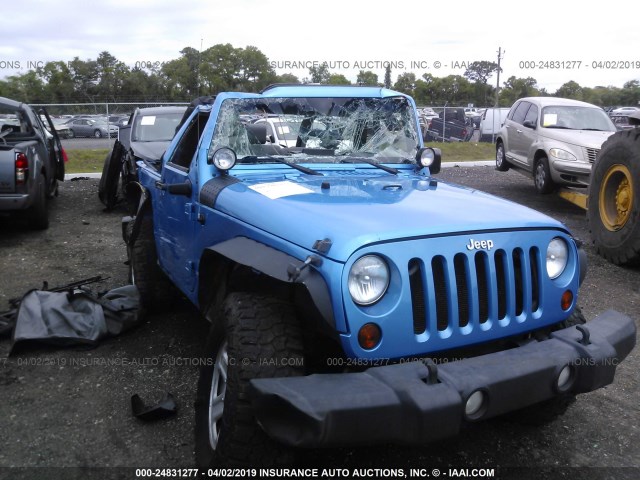 1J4AA2D10AL112730 - 2010 JEEP WRANGLER SPORT BLUE photo 6