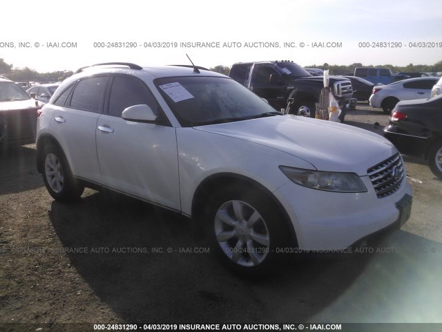 JNRAS08W84X211659 - 2004 INFINITI FX35 WHITE photo 1