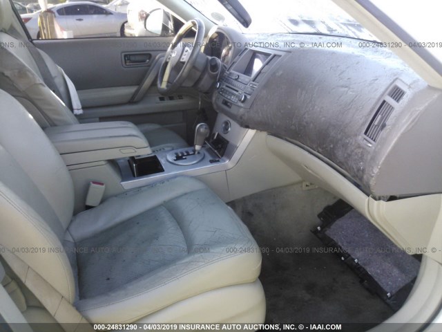 JNRAS08W84X211659 - 2004 INFINITI FX35 WHITE photo 5