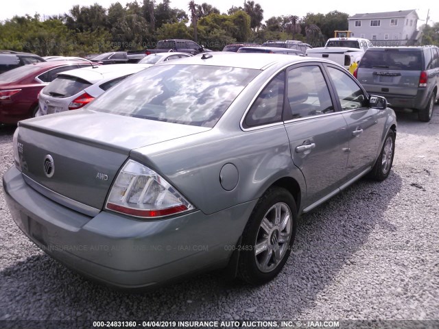 1MEHM43W38G604657 - 2008 MERCURY SABLE PREMIER GREEN photo 4