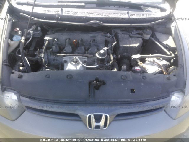 2HGFG129X8H573732 - 2008 HONDA CIVIC EXL GRAY photo 10