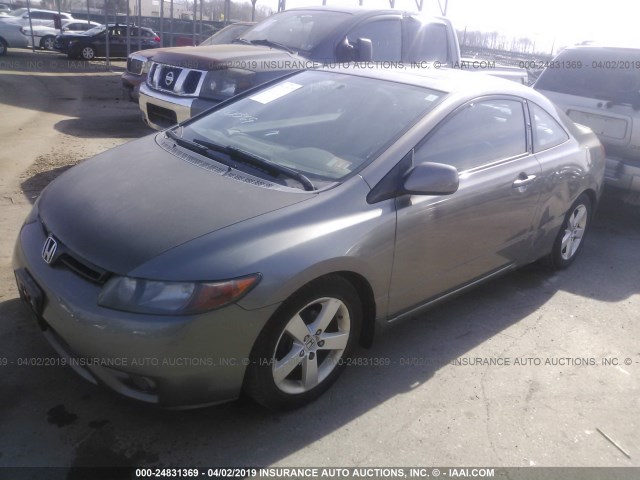 2HGFG129X8H573732 - 2008 HONDA CIVIC EXL GRAY photo 2