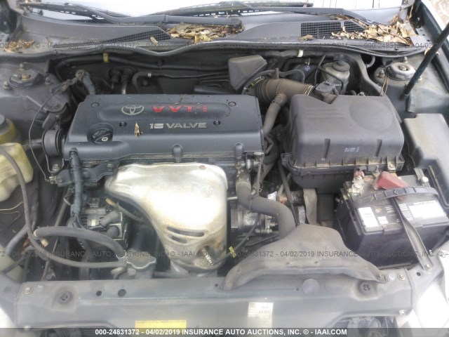 4T1BE32K43U679824 - 2003 TOYOTA CAMRY LE/XLE/SE GREEN photo 10