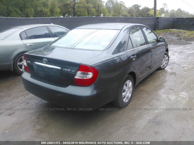 4T1BE32K43U679824 - 2003 TOYOTA CAMRY LE/XLE/SE GREEN photo 4