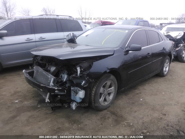 1G11B5SA6DF131043 - 2013 CHEVROLET MALIBU LS BLACK photo 2
