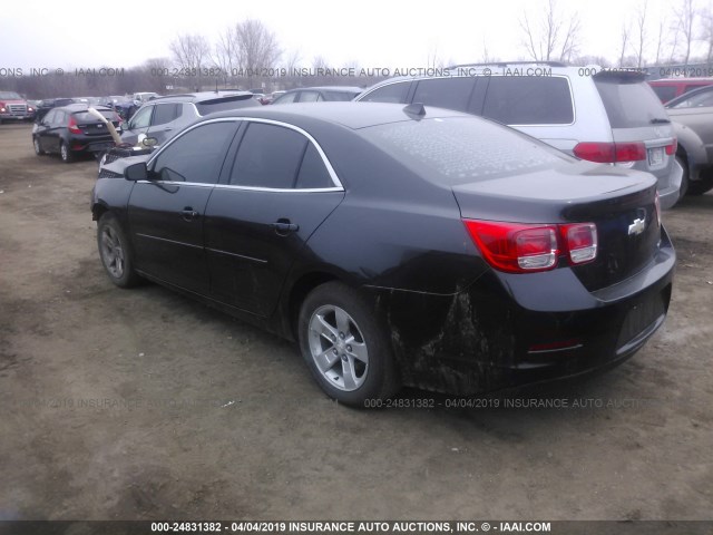 1G11B5SA6DF131043 - 2013 CHEVROLET MALIBU LS BLACK photo 3