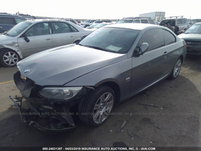 WBAKF9C57CE859447 - 2012 BMW 335 XI GRAY photo 2