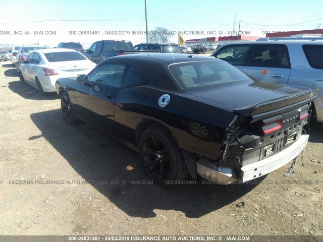 2C3CDZAG1JH236319 - 2018 DODGE CHALLENGER SXT BLACK photo 3