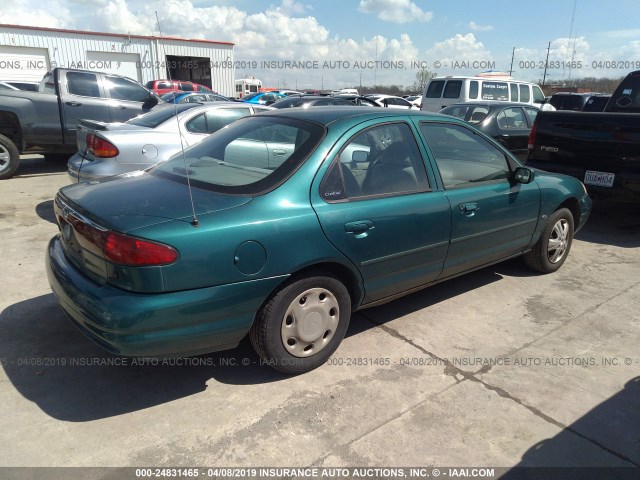 1FAFP6535WK290637 - 1998 FORD CONTOUR GL/SPORT/LX TEAL photo 4