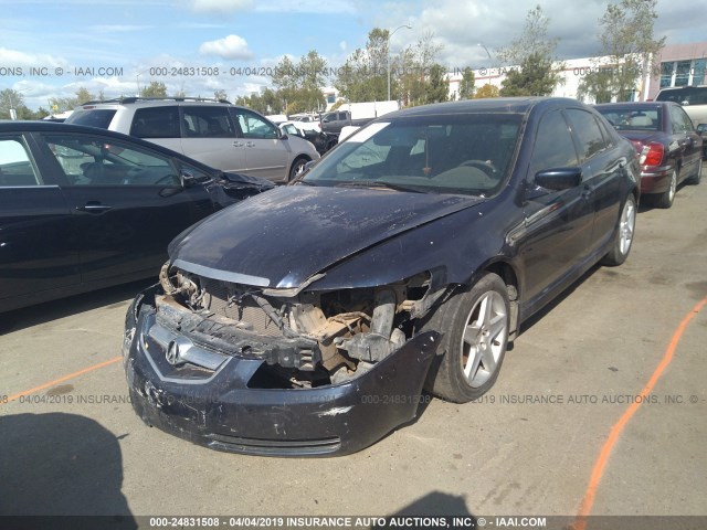 19UUA66264A027943 - 2004 ACURA TL BLUE photo 2