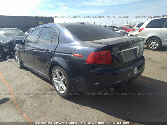 19UUA66264A027943 - 2004 ACURA TL BLUE photo 3