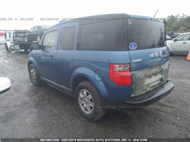 5J6YH18788L008435 - 2008 HONDA ELEMENT EX BLUE photo 3