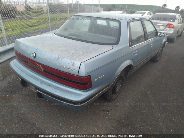 3G4AG54N2NS632562 - 1992 BUICK CENTURY SPECIAL BLUE photo 4