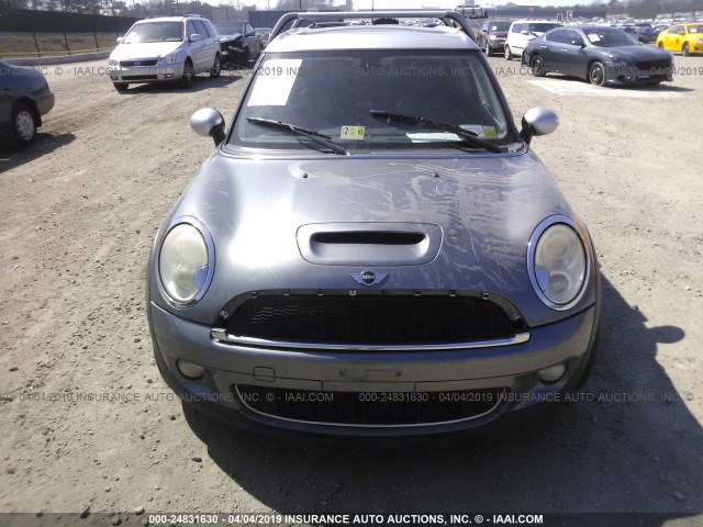 WMWMM335X8TP87108 - 2008 MINI COOPER S CLUBMAN GRAY photo 6