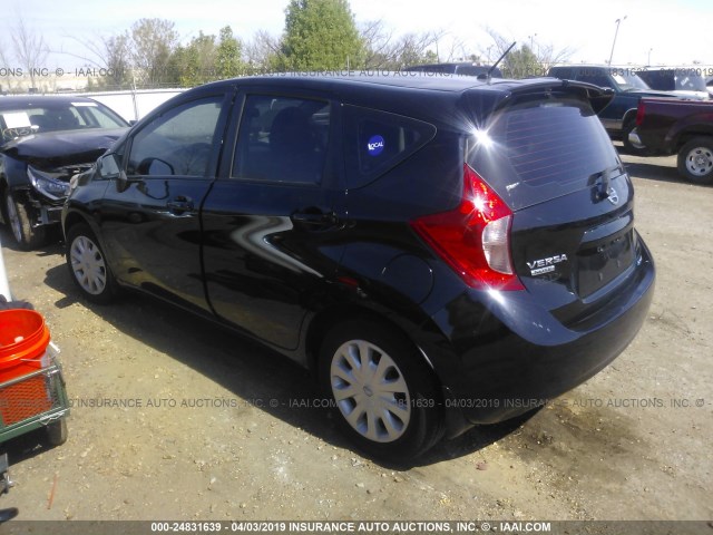 3N1CE2CP2EL353520 - 2014 NISSAN VERSA NOTE S/S PLUS/SV/SL BLACK photo 3