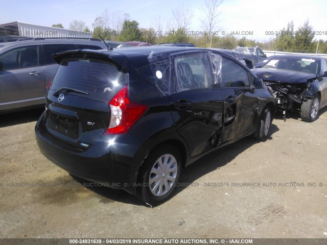 3N1CE2CP2EL353520 - 2014 NISSAN VERSA NOTE S/S PLUS/SV/SL BLACK photo 4