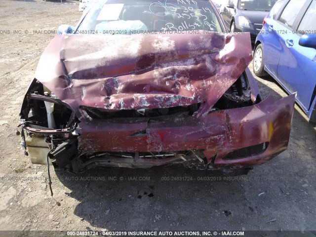 4T1BF30K32U002553 - 2002 TOYOTA CAMRY LE/XLE/SE RED photo 6