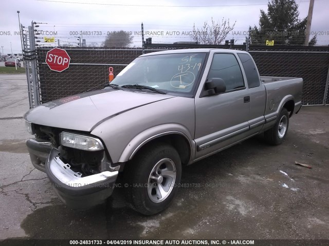 1GCCS195718201568 - 2001 CHEVROLET S TRUCK S10 BEIGE photo 2