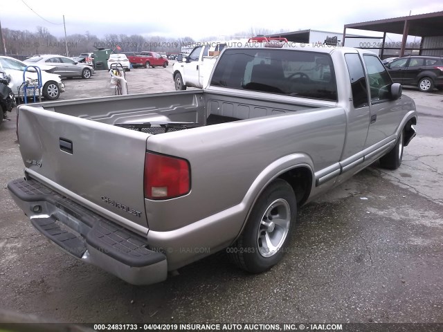 1GCCS195718201568 - 2001 CHEVROLET S TRUCK S10 BEIGE photo 4