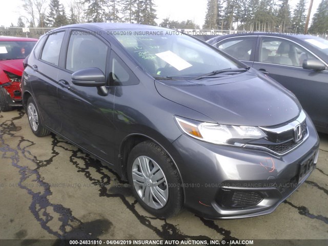 3HGGK5H45JM721265 - 2018 HONDA FIT LX GRAY photo 1