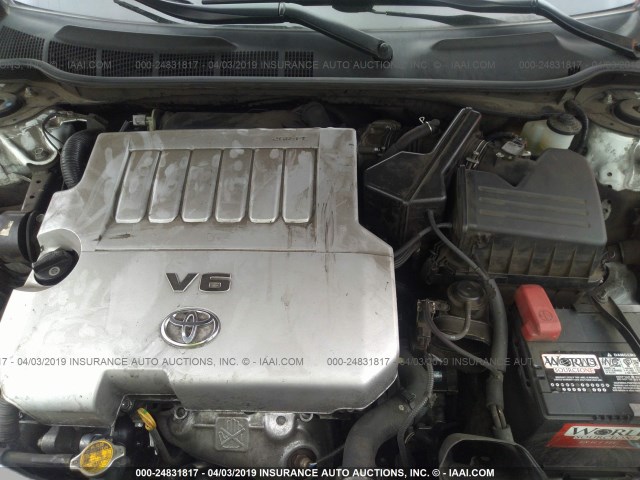 4T1BK46K89U591330 - 2009 TOYOTA CAMRY SE/LE/XLE WHITE photo 10