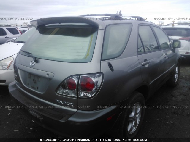 JTJGF10U110112441 - 2001 LEXUS RX 300 GRAY photo 4