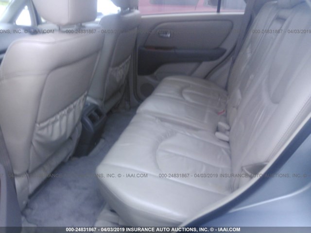 JTJGF10U110112441 - 2001 LEXUS RX 300 GRAY photo 8