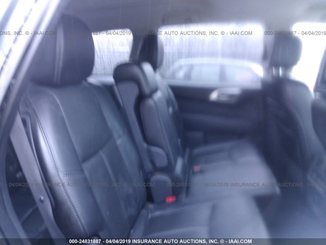 5N1AR2MM5DC670310 - 2013 NISSAN PATHFINDER S/SV/SL/PLATINUM GRAY photo 8