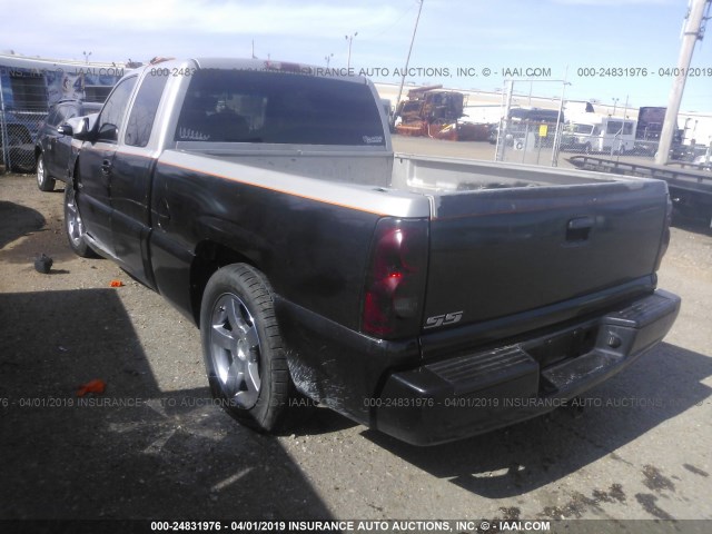 2GCEC19N661206549 - 2006 CHEVROLET SILVERADO C1500 BLACK photo 3