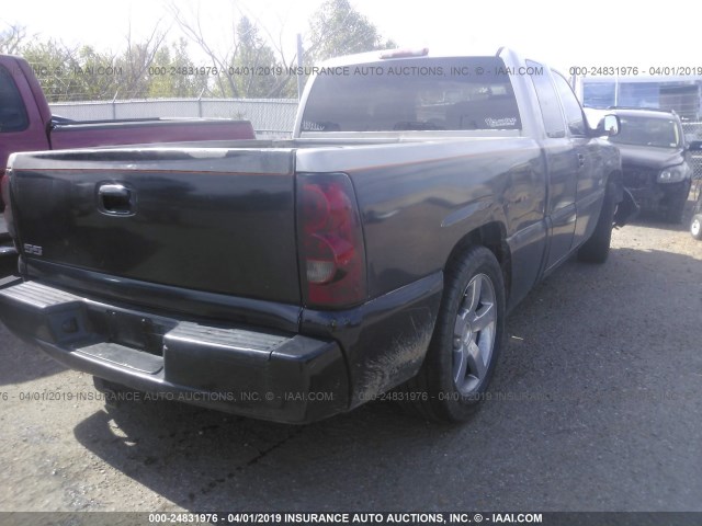 2GCEC19N661206549 - 2006 CHEVROLET SILVERADO C1500 BLACK photo 4